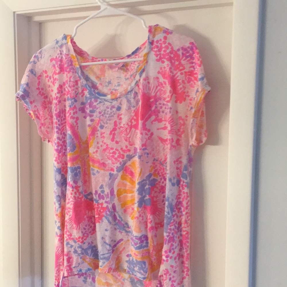 Lilly Pulitzer Inara Linen Beach Shirt